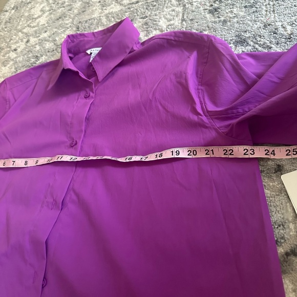 NWT Athleta oversized poplin top - Picture 4 of 7